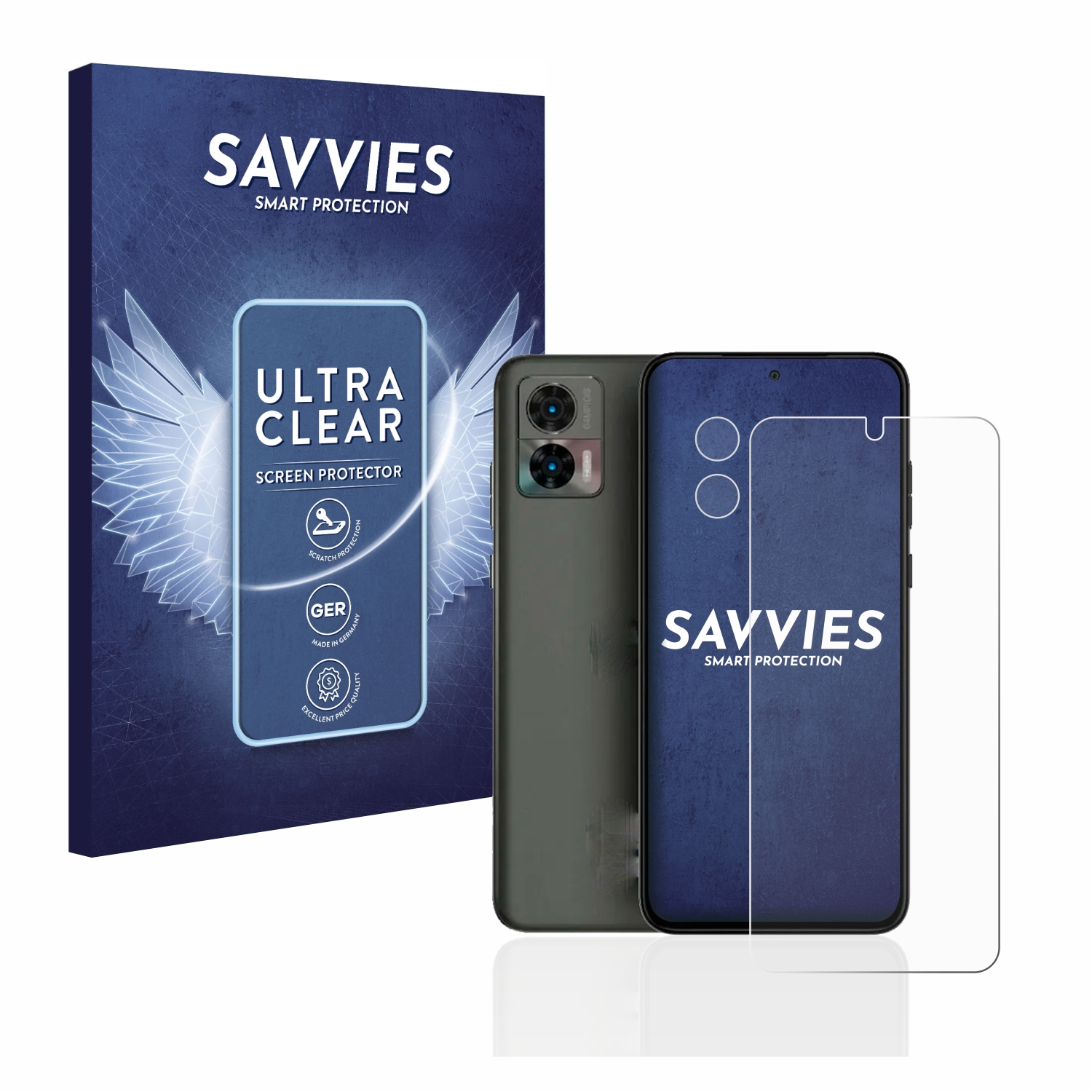 SAVVIES 18x Schutzfolie(für Neo) Edge Motorola 30 klare