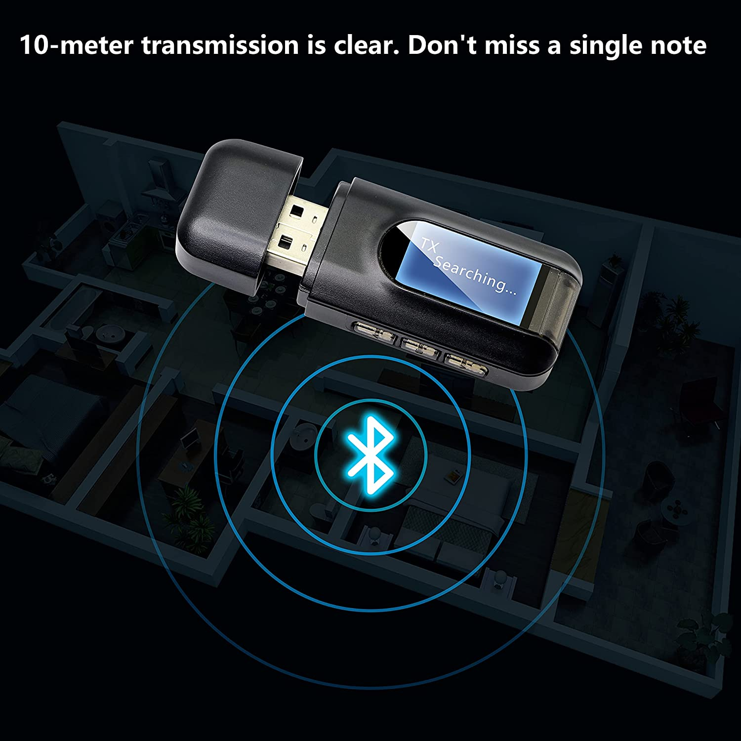 Bluetooth Bluetooth-Adapter INF Bluetooth-Adapter 5.0 2-in-1 Sender/Empfänger Audio