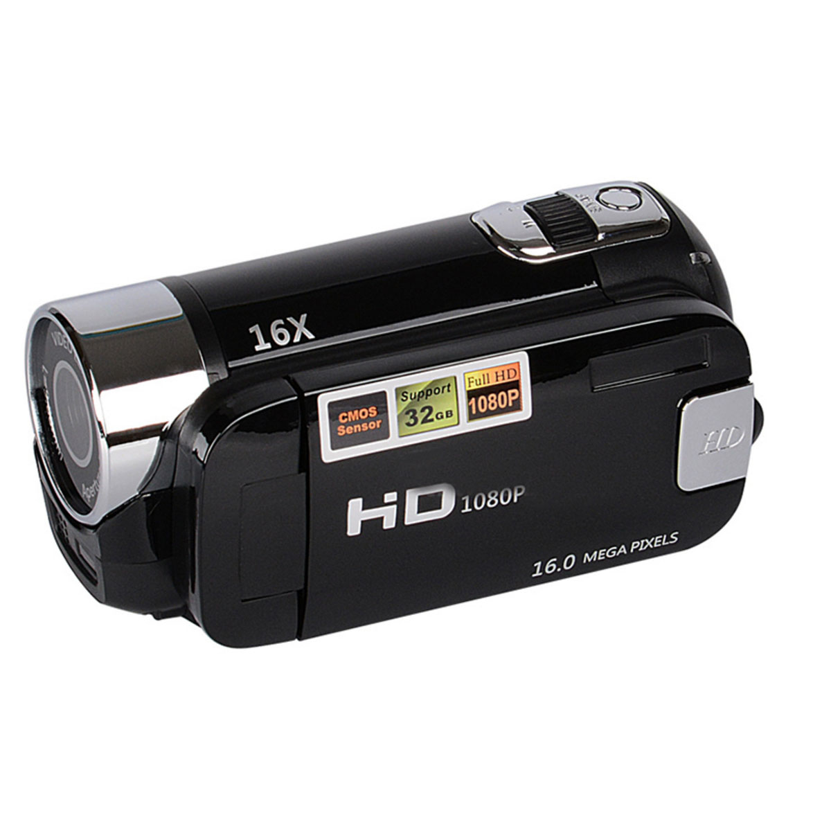 SYNTEK Videokamera Camcorder 1080P FHD 270° drehbarem und Zoom Display mit Camcorder opt. Zoom 16-fachem