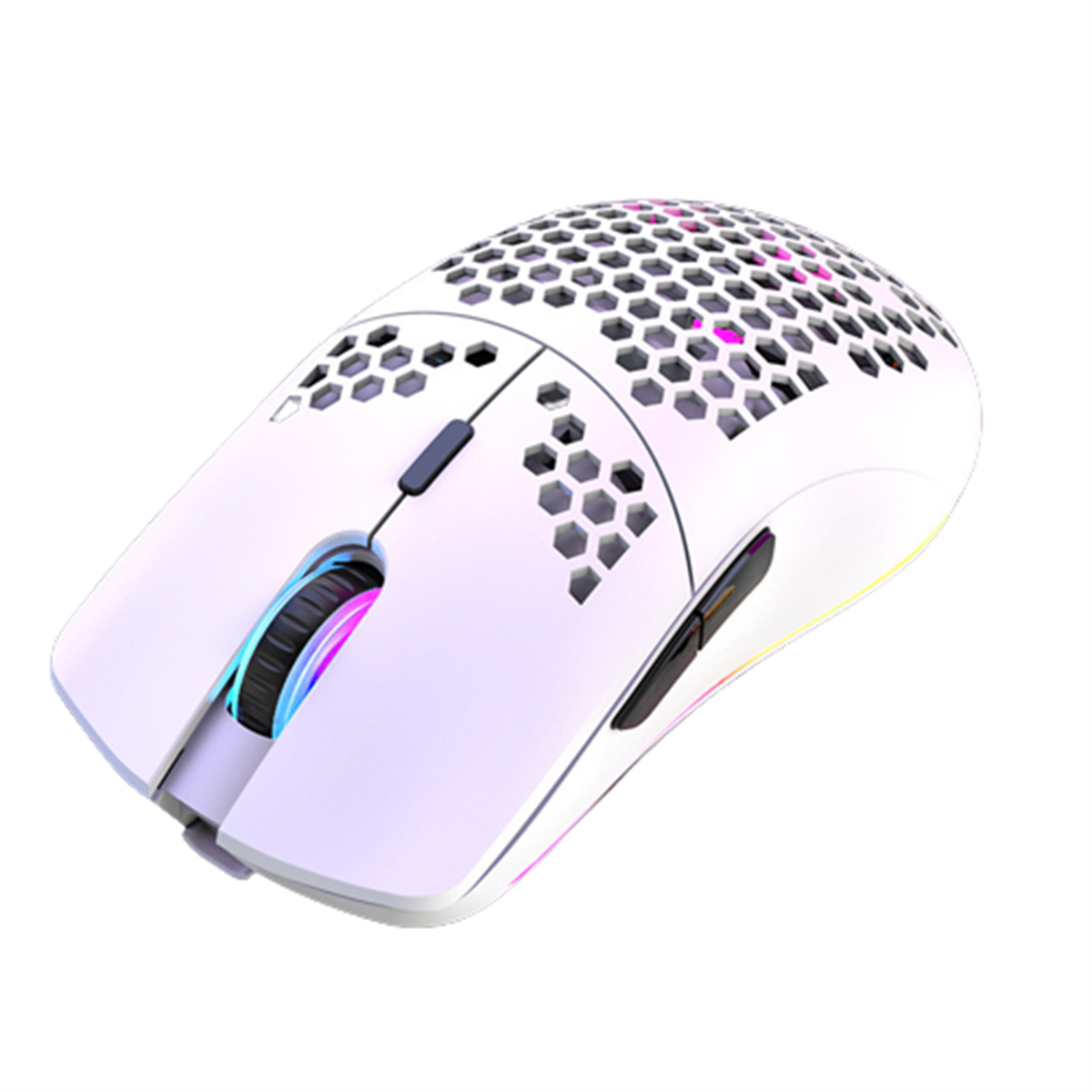 SYNTEK Maus Weiß Kabellos Wiederaufladbar Computer Maus Maus, weiß Büro Beleuchtet