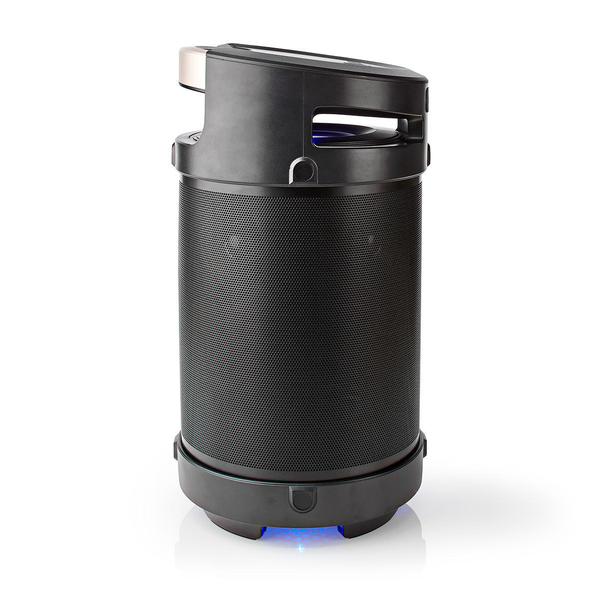 TURBOTRONIC BY Z-LINE kabellos Bluetooth®-Partylautsprecher Soundbox tragbarer Black Lautsprecher, koppelbar Akku Boombox