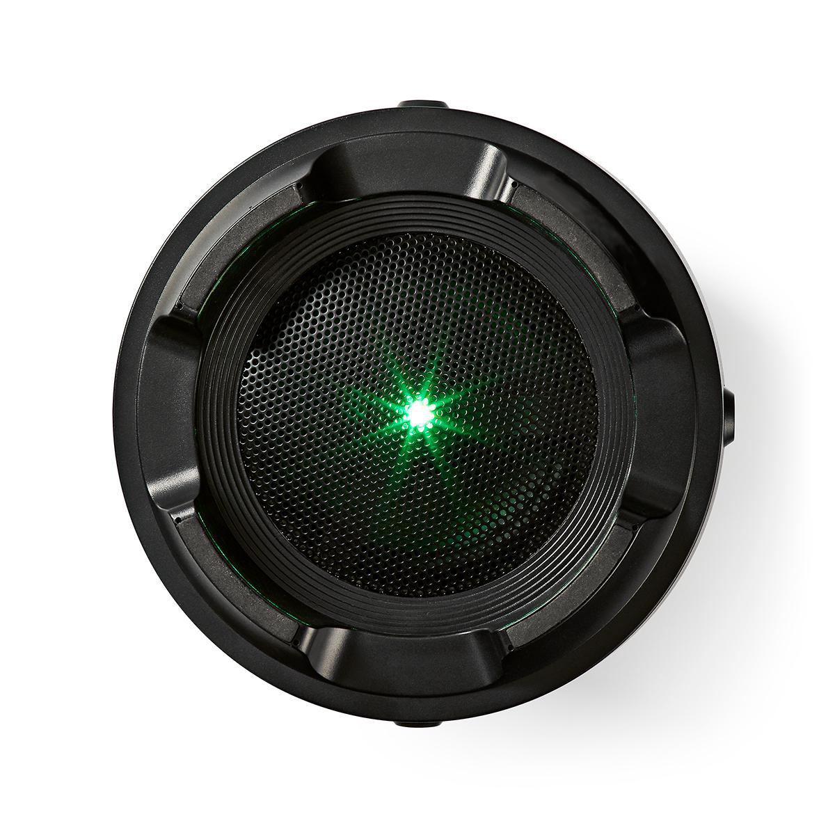 Akku Lautsprecher, kabellos Boombox tragbarer koppelbar Bluetooth®-Partylautsprecher BY Soundbox TURBOTRONIC Z-LINE Black