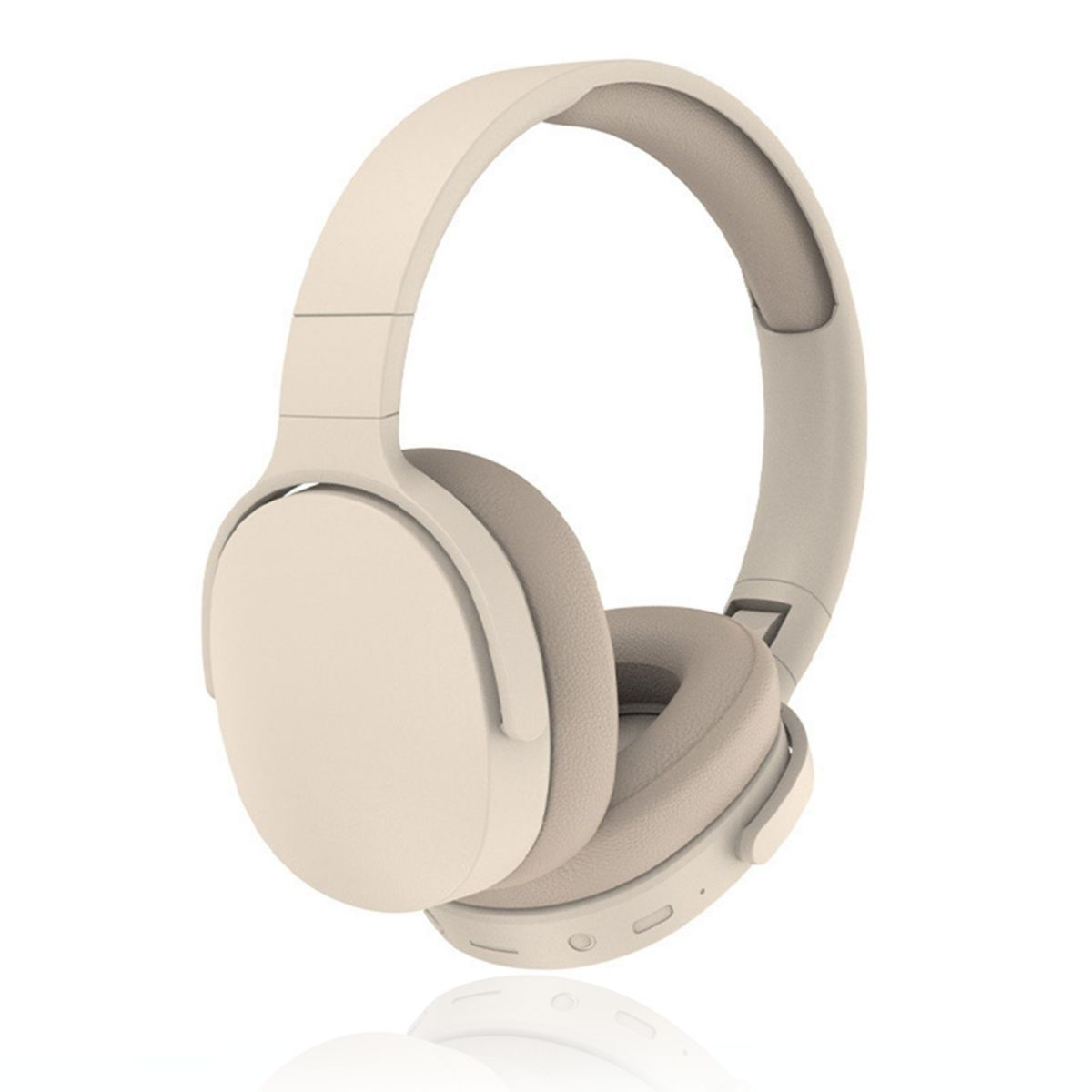 KINSI Bluetooth-Headset, Geräuschunterdrückung Kopfhörer, Over-ear Khaki Bluetooth Kopfhörer