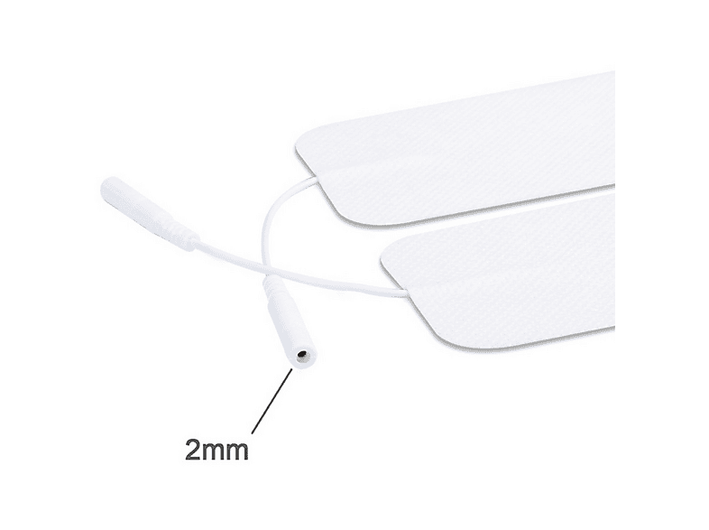 10 TENS-Elektrodenpads – Selbstklebend 5x5 Cm Für Massage- Und EMS-Reizstromgeräte, Universal
