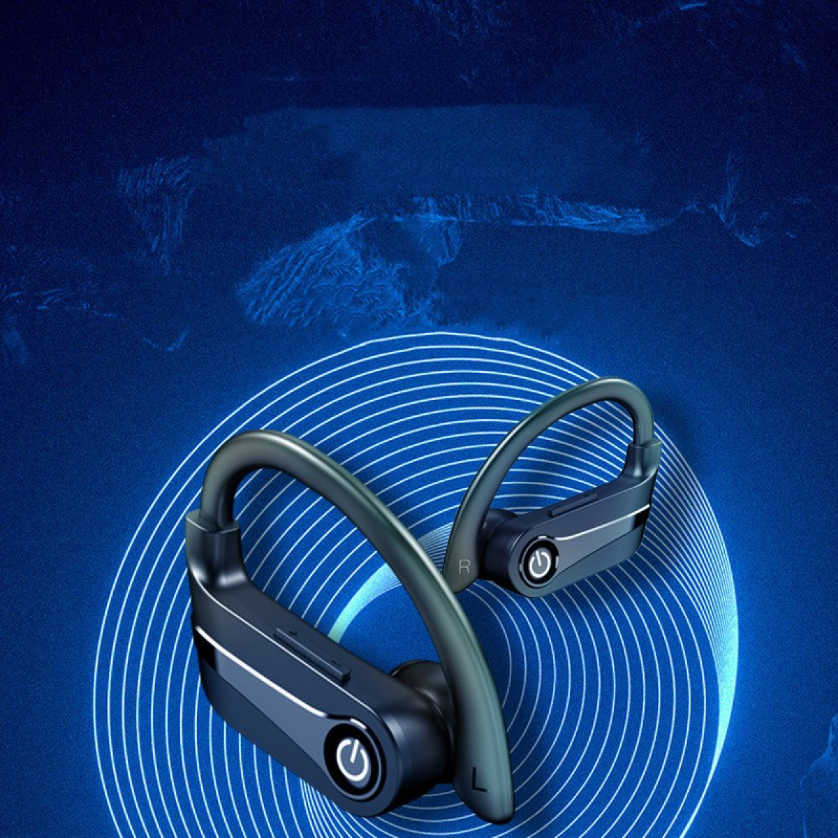 Kopfhörer Drahtlose Schwarz INF 5.3 Kopfhörer Hi-Fi-Sound-Rauschunterdrückung, Bluetooth Open-ear