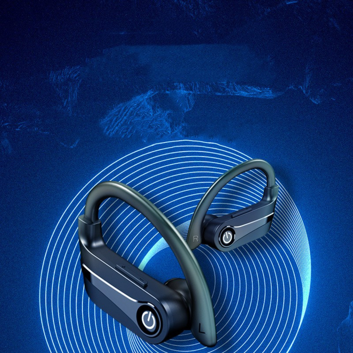 INF Drahtlose Kopfhörer Hi-Fi-Sound-Rauschunterdrückung, Schwarz Kopfhörer 5.3 Open-ear Bluetooth