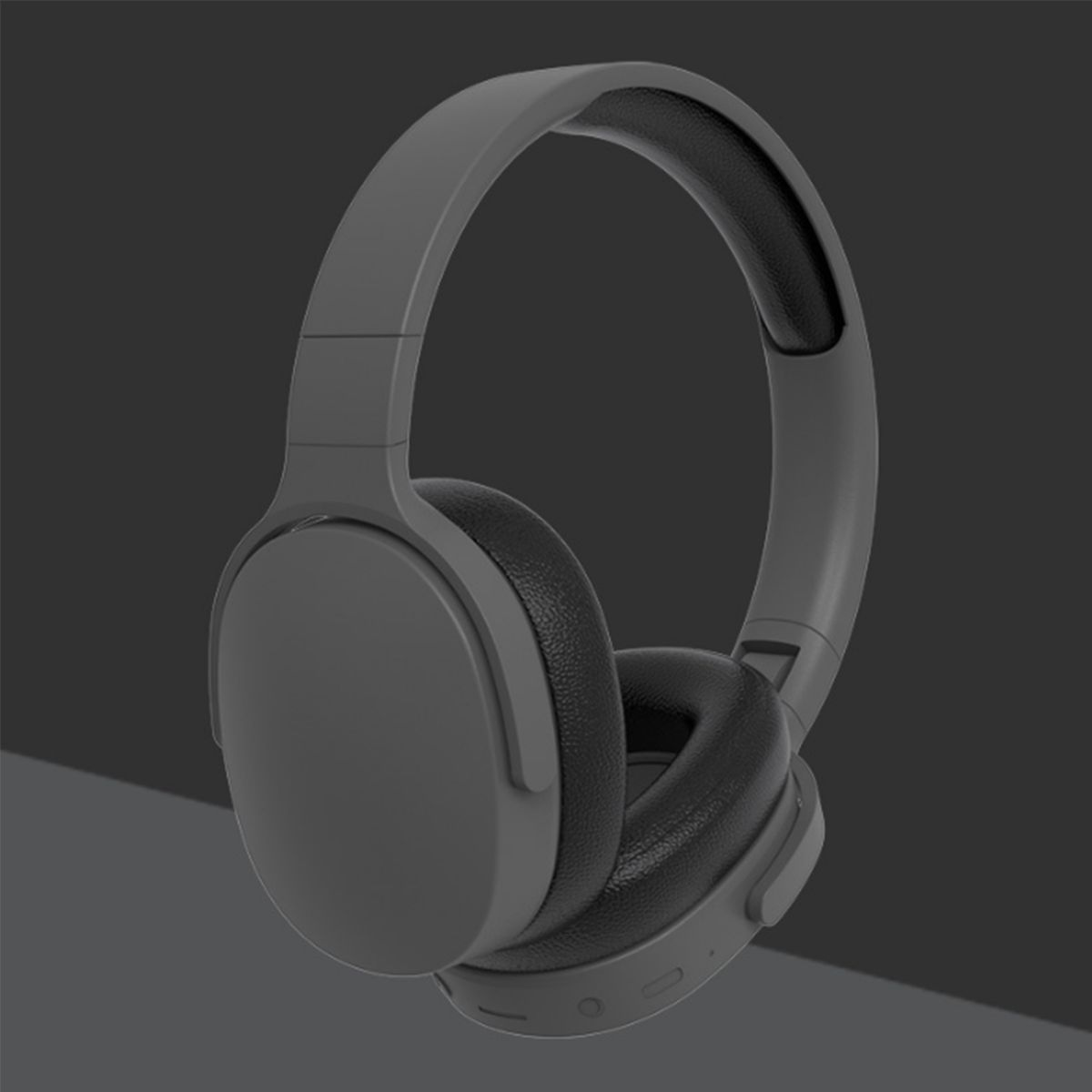 KINSI Bluetooth-Headset, kabelgebunden/drahtlos Geräuschunterdrückung, Bluetooth grau Kopfhörer, Over-ear wireless Kopfhörer
