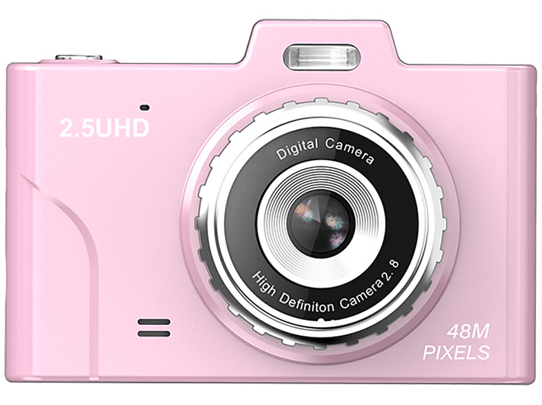 SYNTEK Studentenkamera Digitalkamera HD-Doppelkamera 48M Foto & Video Rosa Kamera Digitalkamera rosa