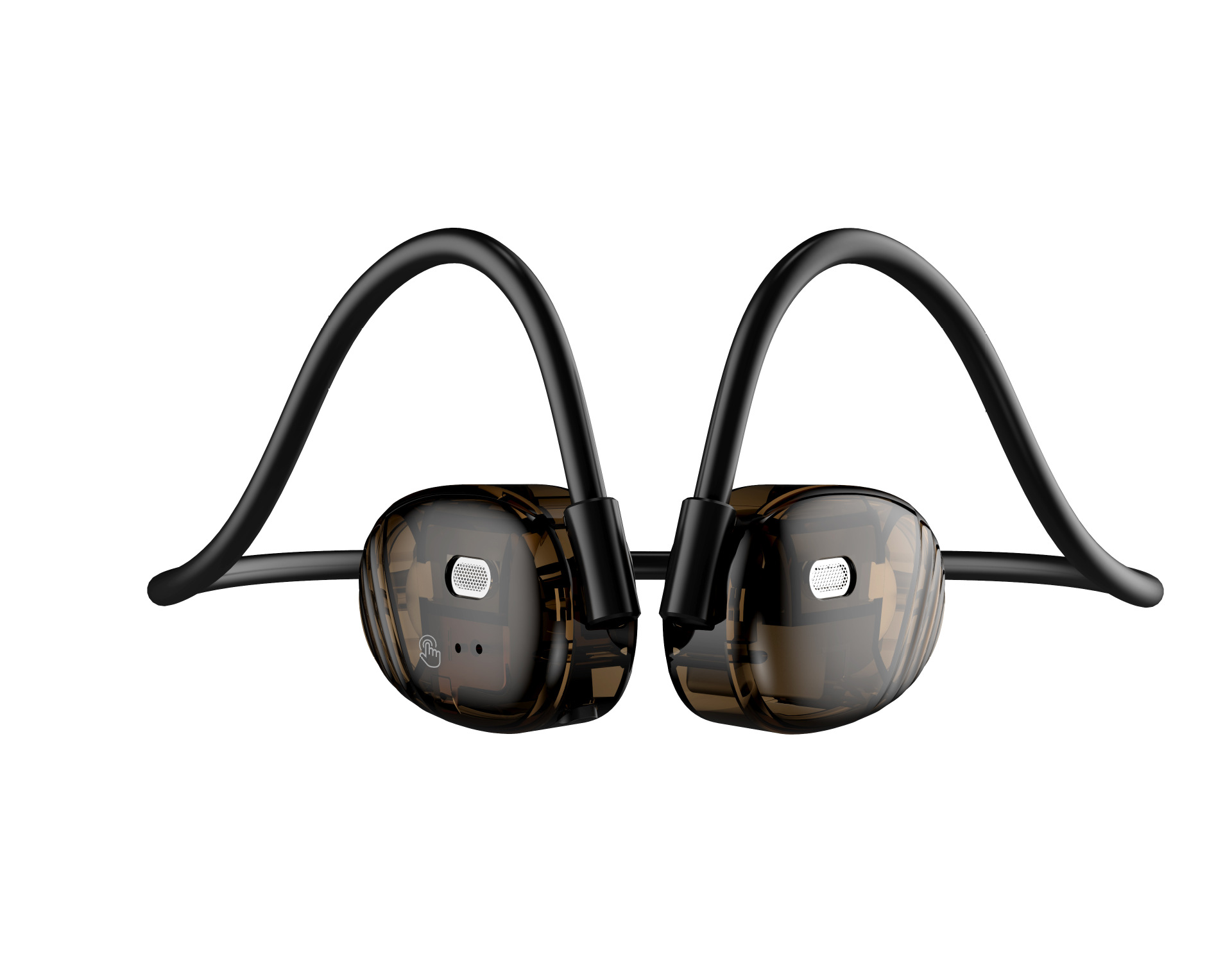 On-ear Schwarz Drahtlose mit Knochenleitungs-Kopfhörer INF IPX7, Bluetooth Kopfhörer 5.2