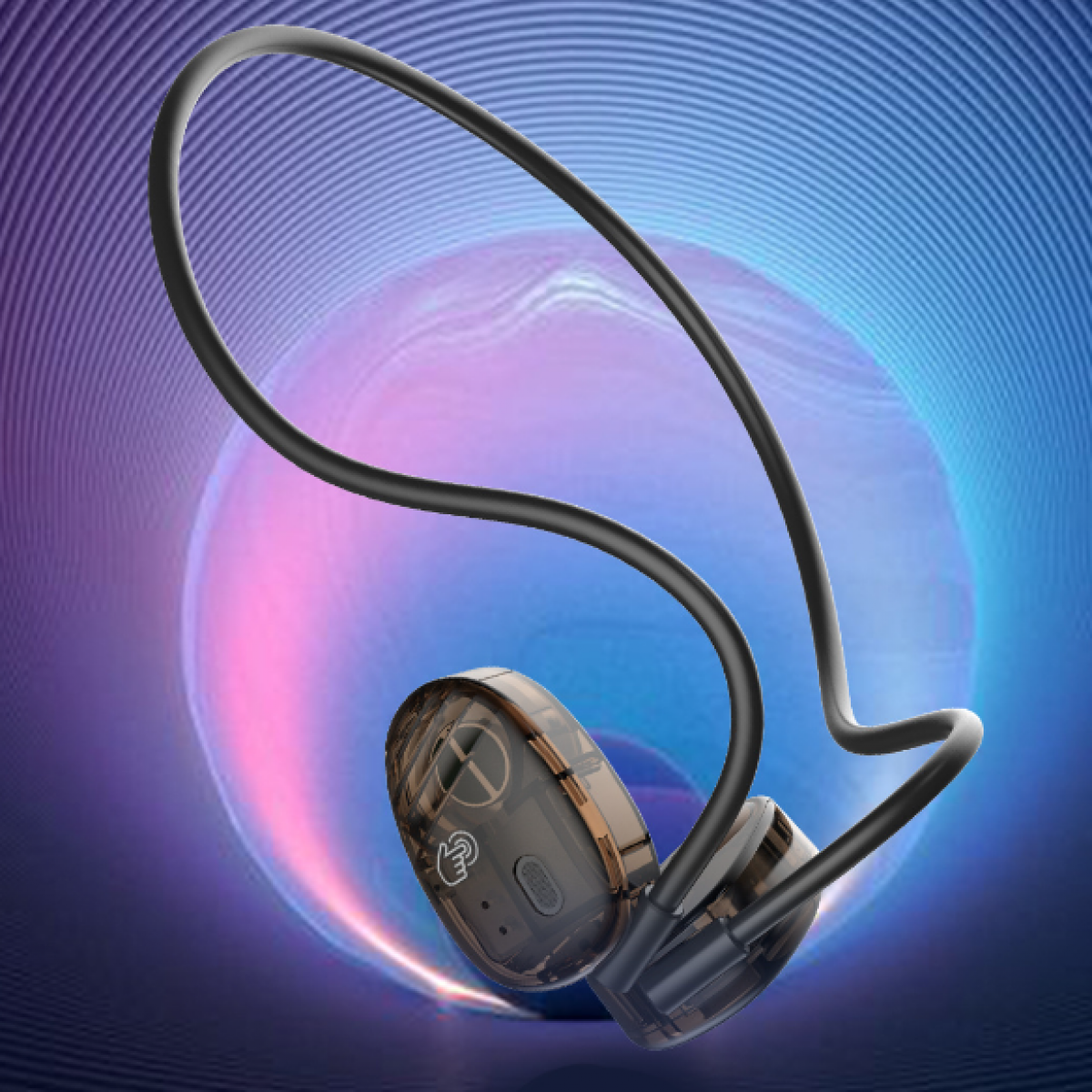INF Drahtlose Knochenleitungs-Kopfhörer Schwarz IPX7, Bluetooth mit 5.2 Kopfhörer On-ear