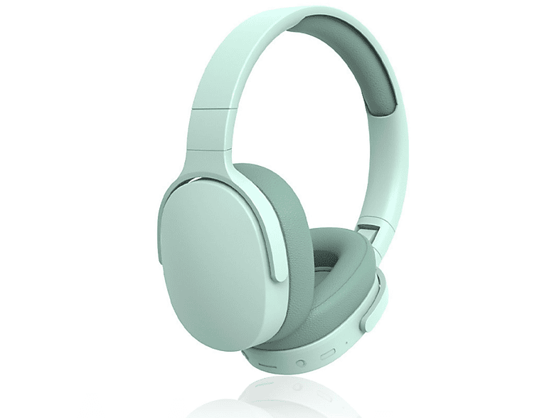 KINSI Kopfhörer Bluetooth-Headset, kabelge bunden/wireless Kopfhörer, Over-ear Kopfhörer Bluetooth grün