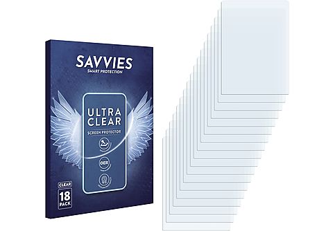 SAVVIES 18x klare Schutzfolie(für Bosch Kiox 500)