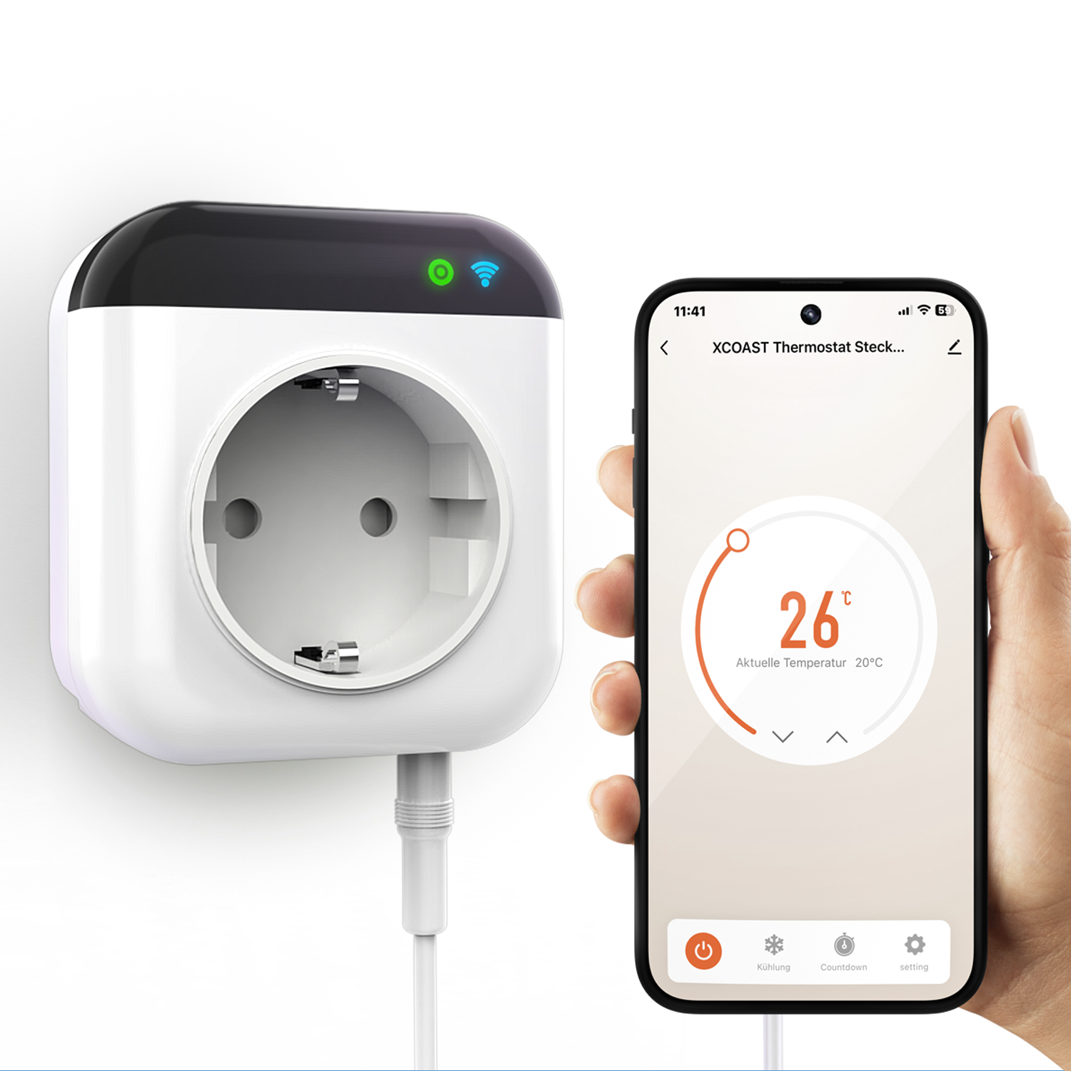 XCOAST Smart Thermostat-Steckdose Smart Plugs WiFi