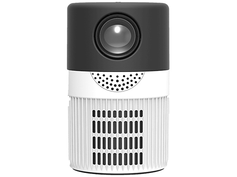 Schwarz-Weiß-Projektor Unterstützung Micro SYNTEK Portable 1080P HD-Projektor Beamer(Full-HD) Mini