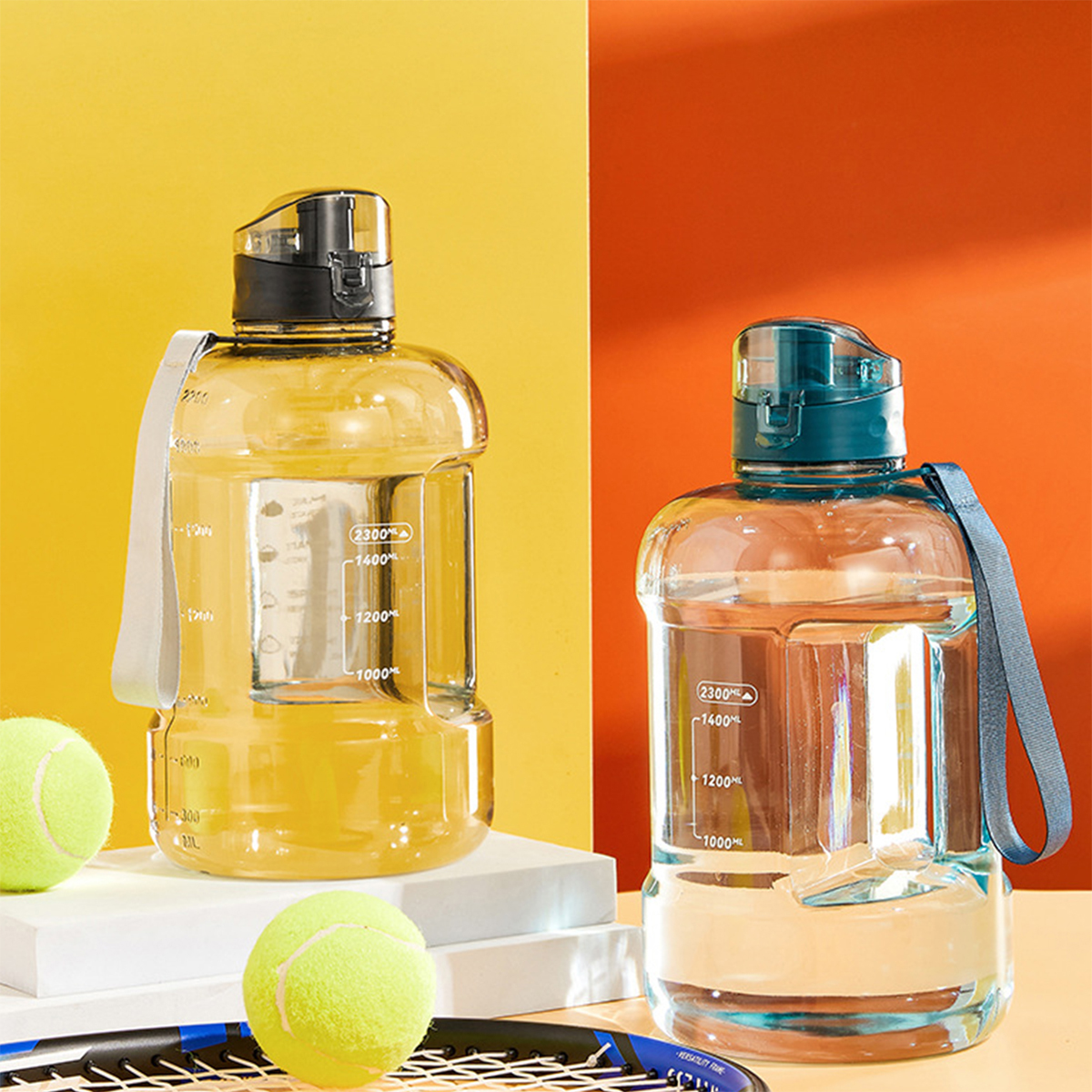 LEIGO Wasserkrug Sportflasche, Tragbare Trinkflasche 1.5L Wasserflasche, Wasserbecher