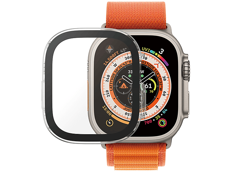 Transparent Watch Displayschutz, Full Apple, Body, PANZERGLASS Ultra Transparent 49mm,
