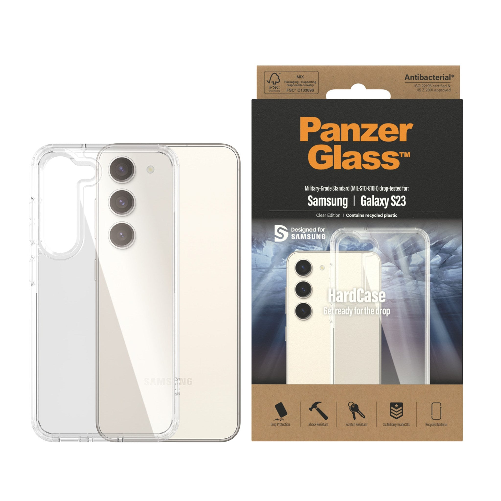 Backcover, Transparent, Transparent Samsung, S23, Galaxy PANZERGLASS
