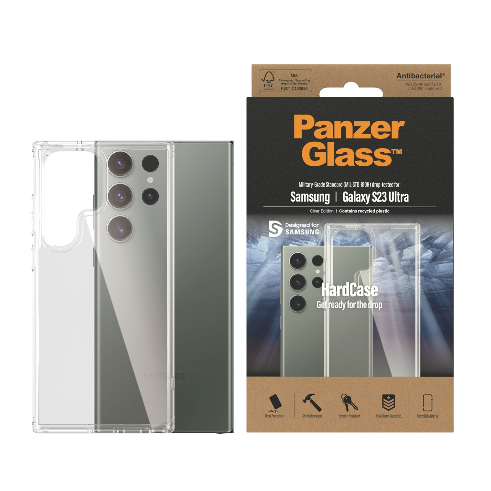 Ultra, Galaxy S23 Samsung, PANZERGLASS Backcover, Transparent, Transparent