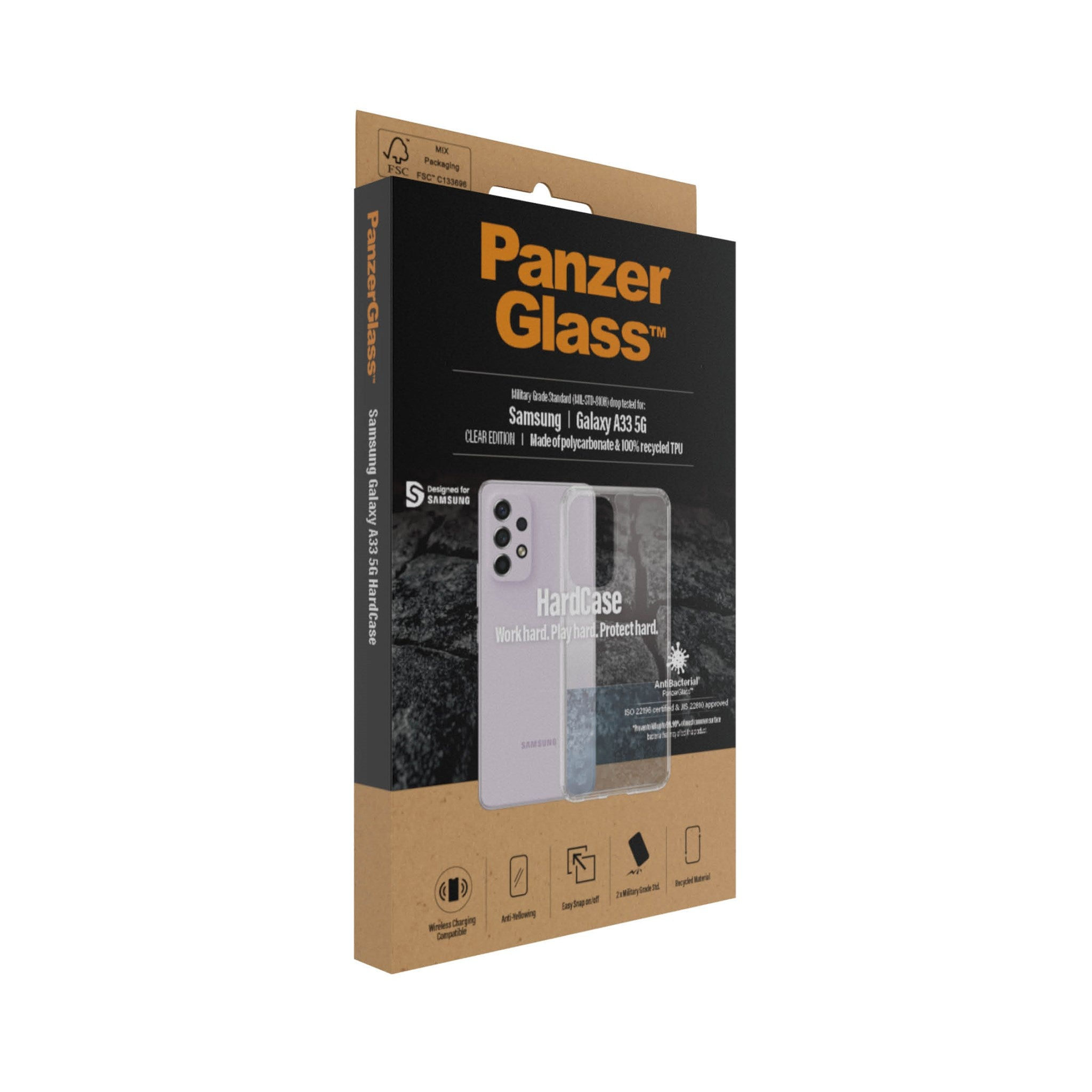 PANZERGLASS Transparent, Backcover, Transparent 5G, A33 Samsung