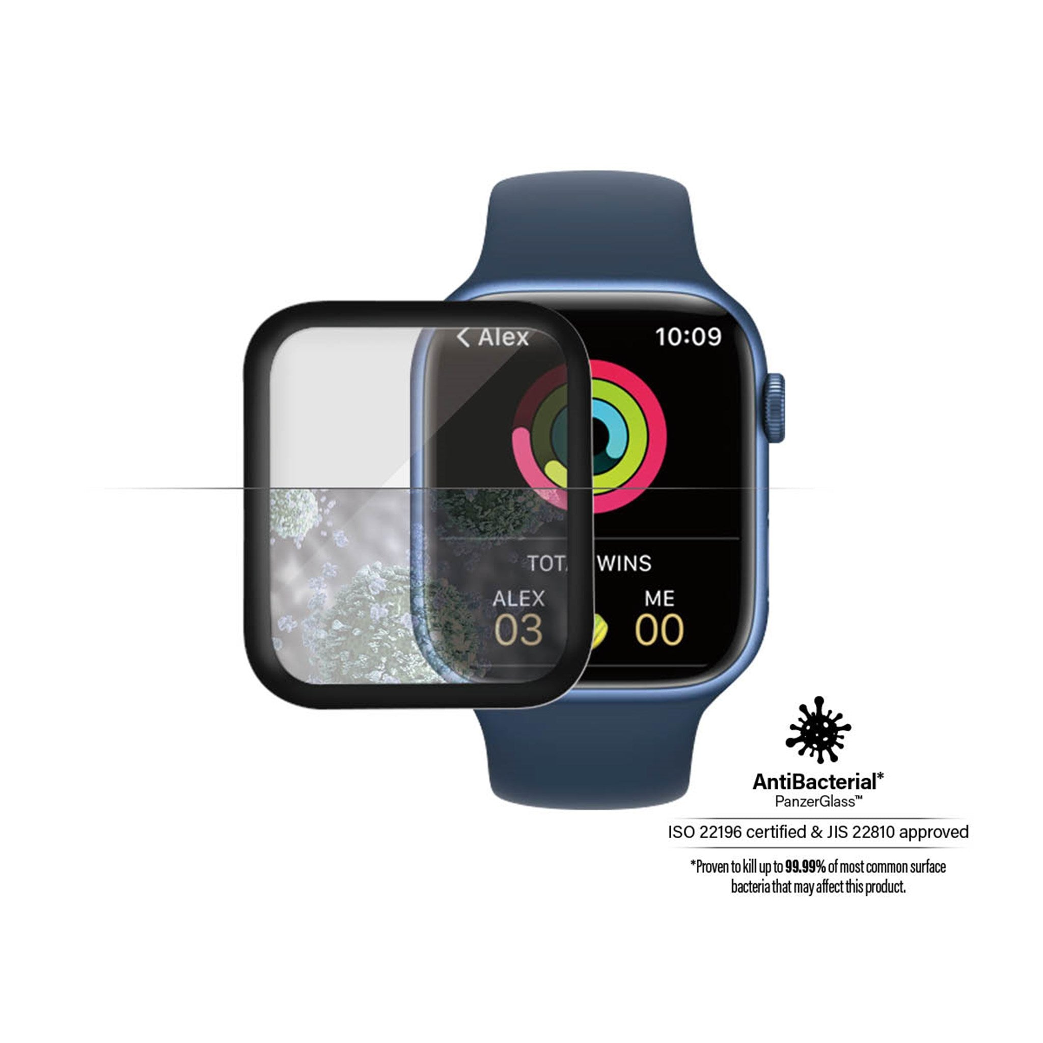 Series PANZERGLASS Watch 45mm, Klar, Displayschutz, Apple, Transparent 7