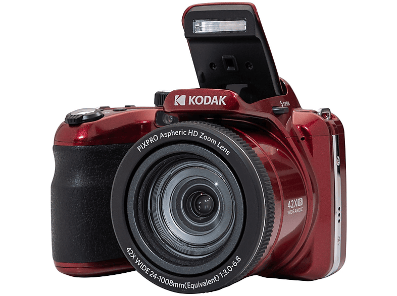 KODAK PixPro AZ425 Digitalkamera rot / schwarz | MediaMarkt