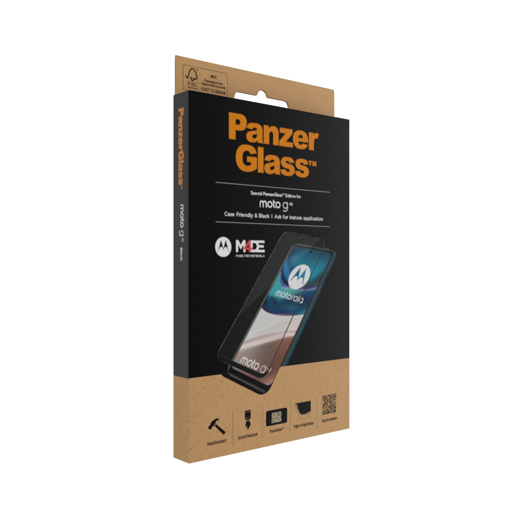 PANZERGLASS Ultra-Wide Fit Displayschutz(für G42) Moto Motorola