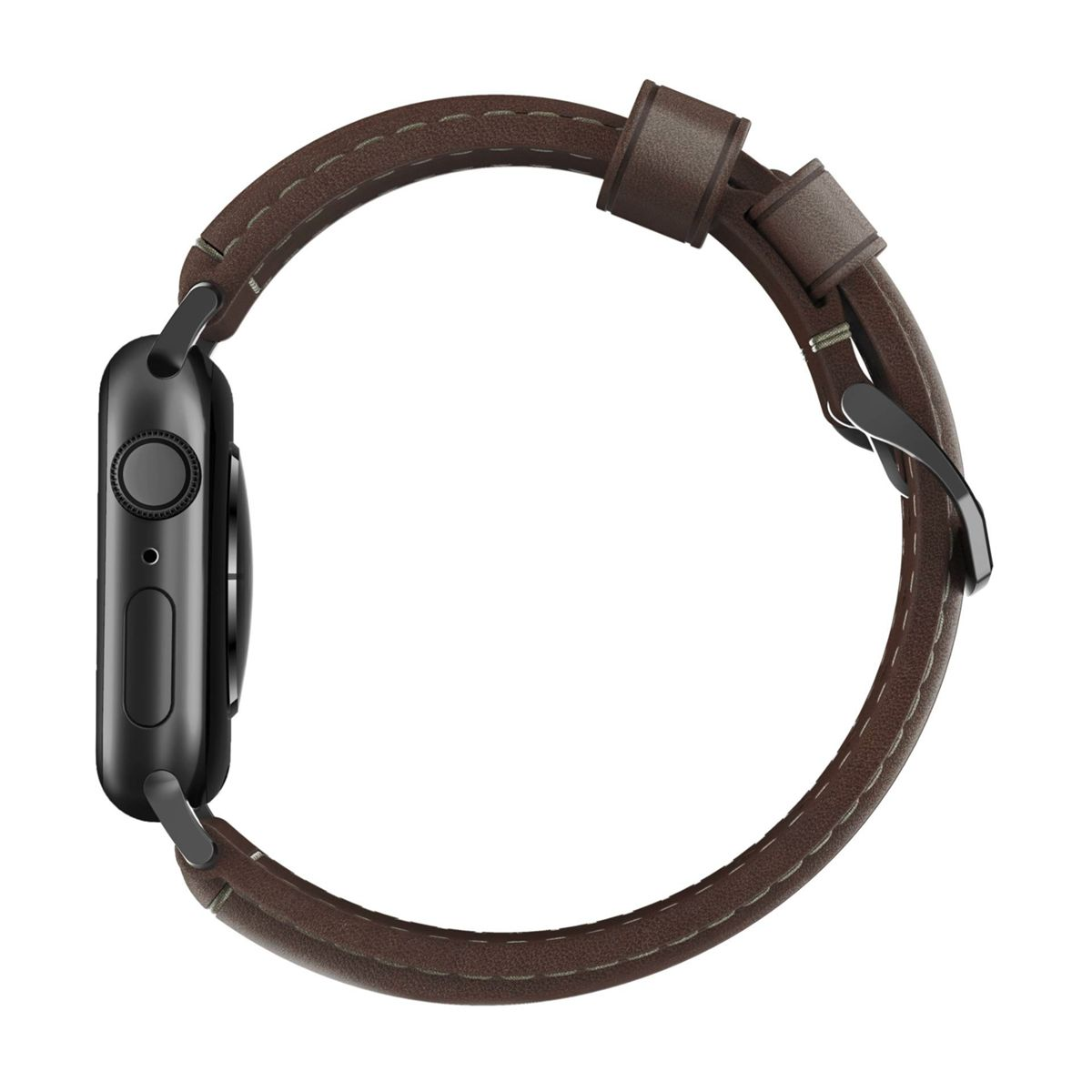 Traditional Nomad, Connector Nomad, Brown Black braun Armband, 38/40/41mm, Leather NOMAD Strap