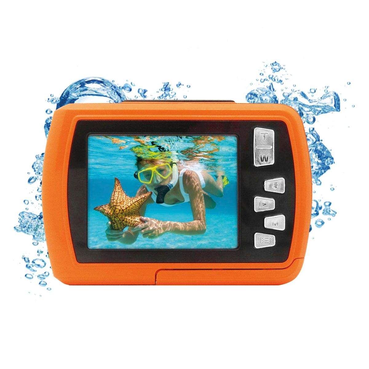 Unterwasserkamera Orange orange Aquapix W2024 EASYPIX Splash