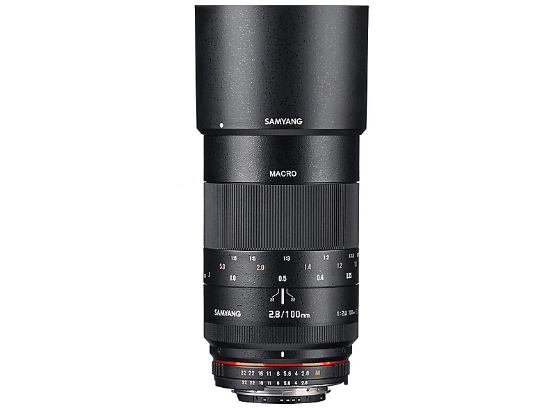 SAMYANG MF 2,8/100 F Nikon (Objektiv 2,8 F-Mount für Nikon Makro