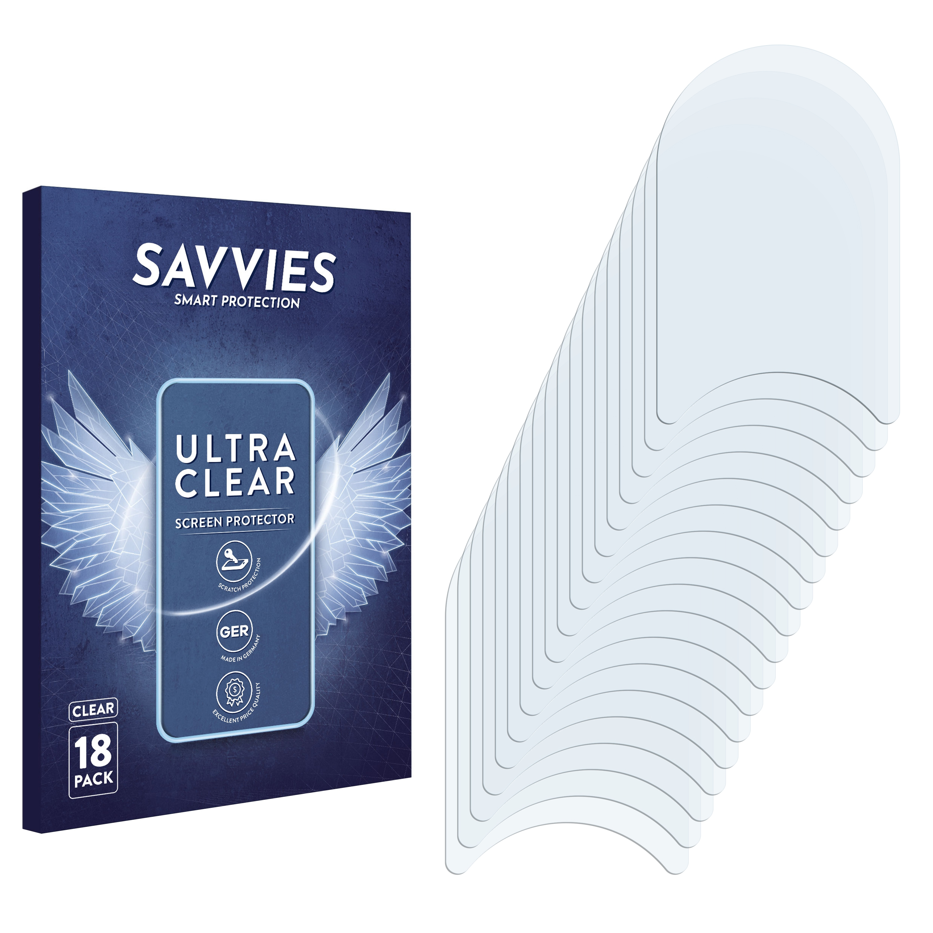 SAVVIES 18x klare Schutzfolie(für Doro 8050 Plus)