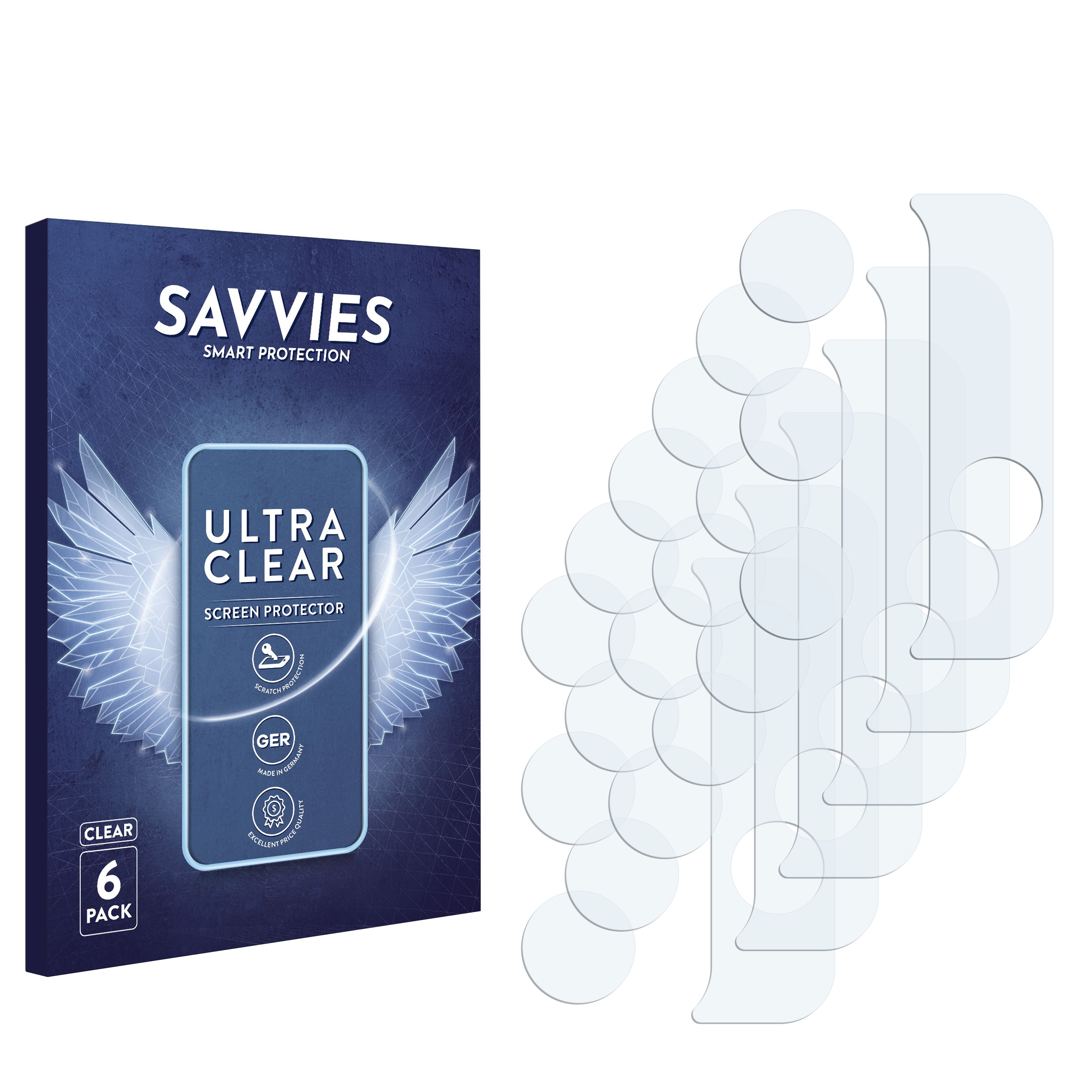 5G) klare SAVVIES A52 6x Samsung Schutzfolie(für Galaxy
