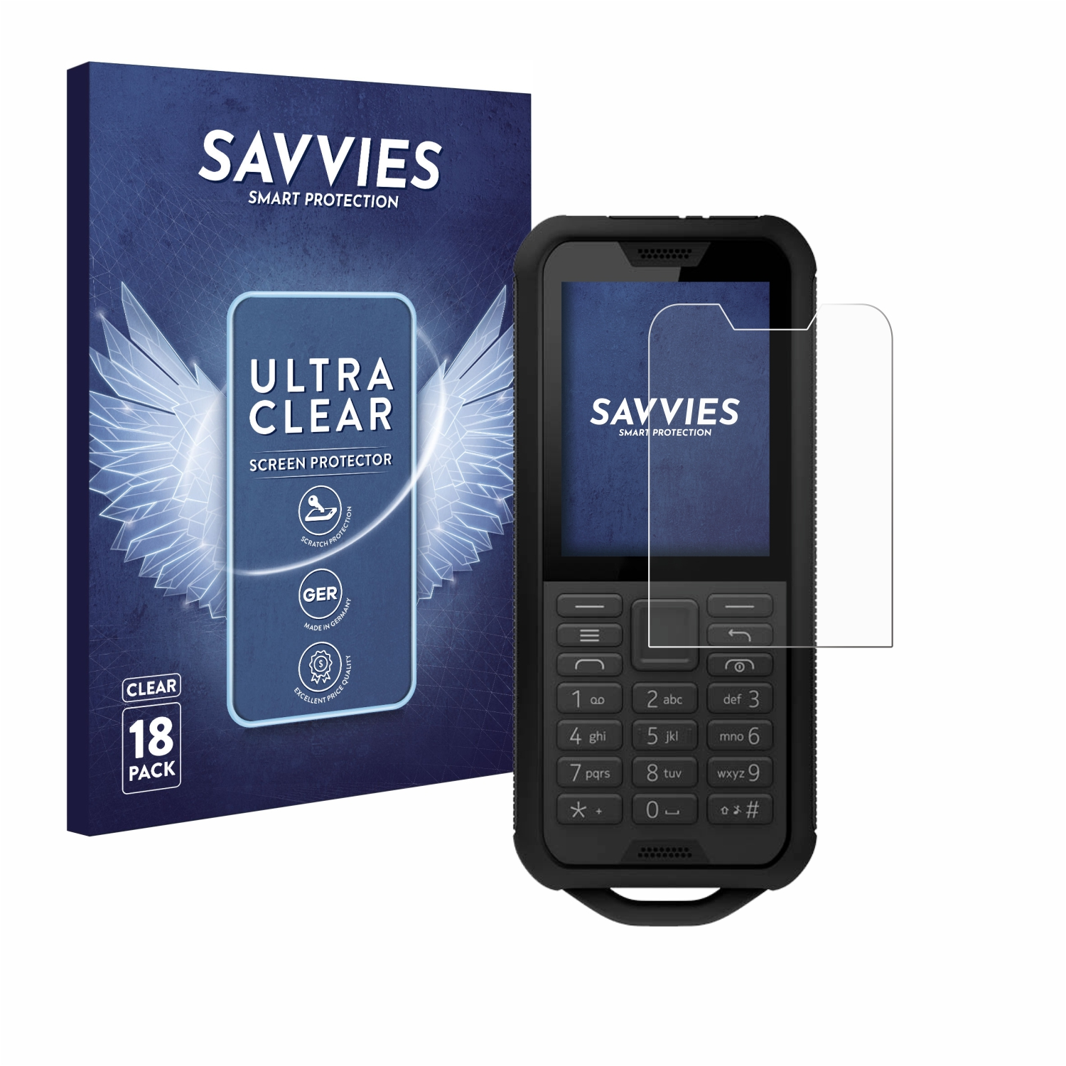 klare Tough) 18x Nokia 800 Schutzfolie(für SAVVIES