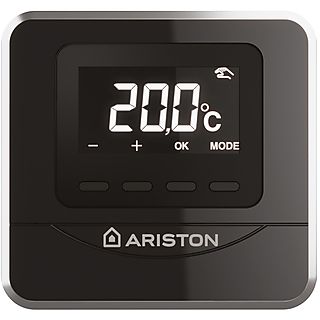 Termostato  - CUBE RF BLACK INALÁMBRICA (sin hilos) ARISTON, Negro