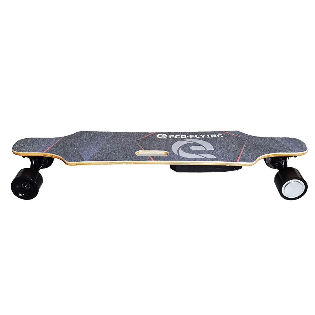 (2,7 Longboard & Zoll, FLYING Elektro-Skateboard ECO H2S-02 Black)