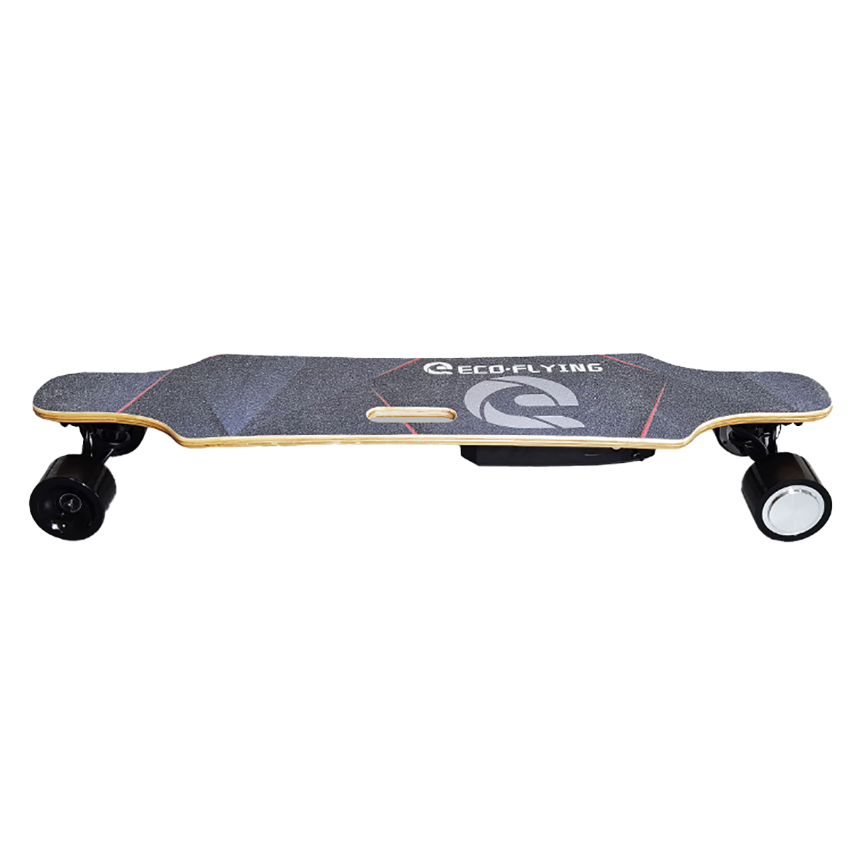 Zoll, (2,7 & FLYING ECO Longboard Black) Elektro-Skateboard H2S-02