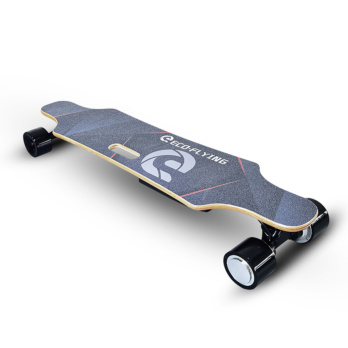 Zoll, (2,7 & FLYING ECO Longboard Black) Elektro-Skateboard H2S-02