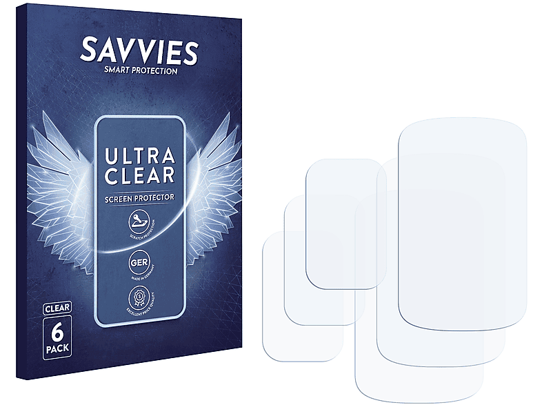 SAVVIES 6x klare Schutzfolie(für Samsung 4) Convoy