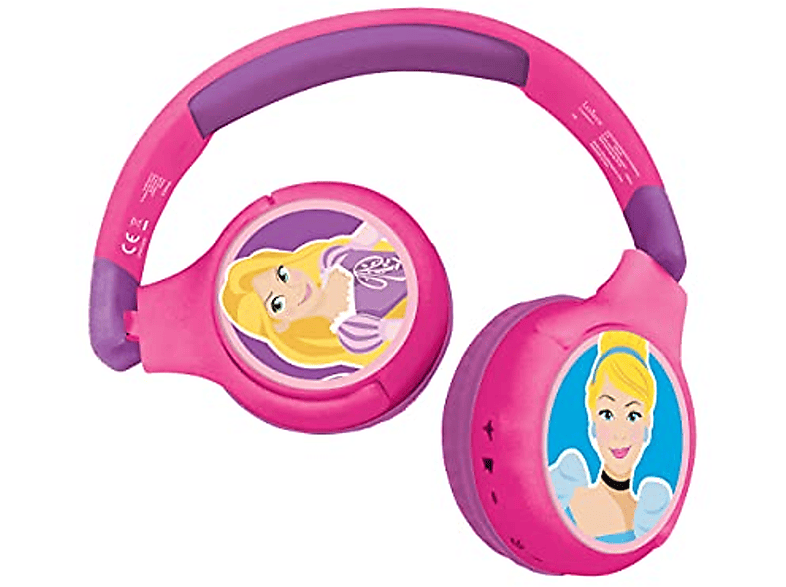 Auriculares infantiles de volumen limitado, plegables.(Rosa).