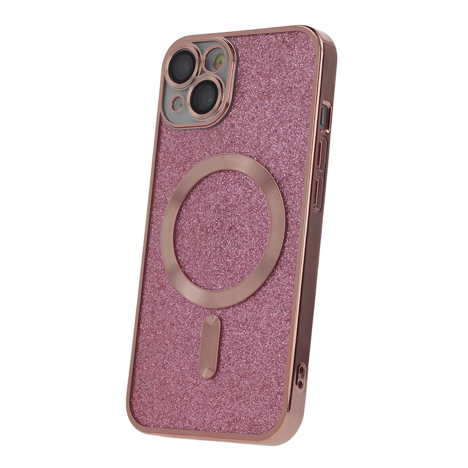 Glitzer Apple, Pink mit 13 Pro, Kameraschutz, COFI iPhone Backcover, Hülle