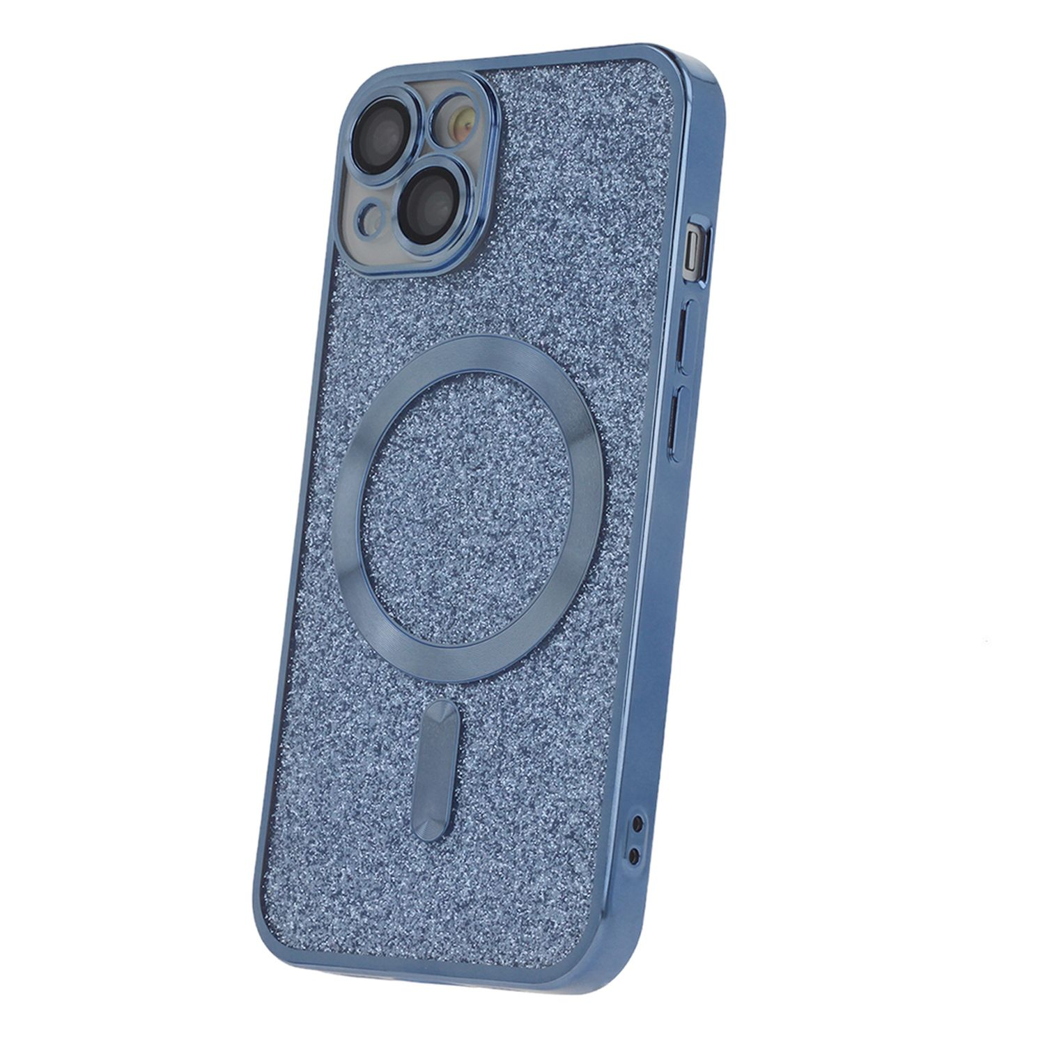 Pro, Apple, COFI Glitzer mit Kameraschutz, 14 Backcover, Hülle Blau iPhone