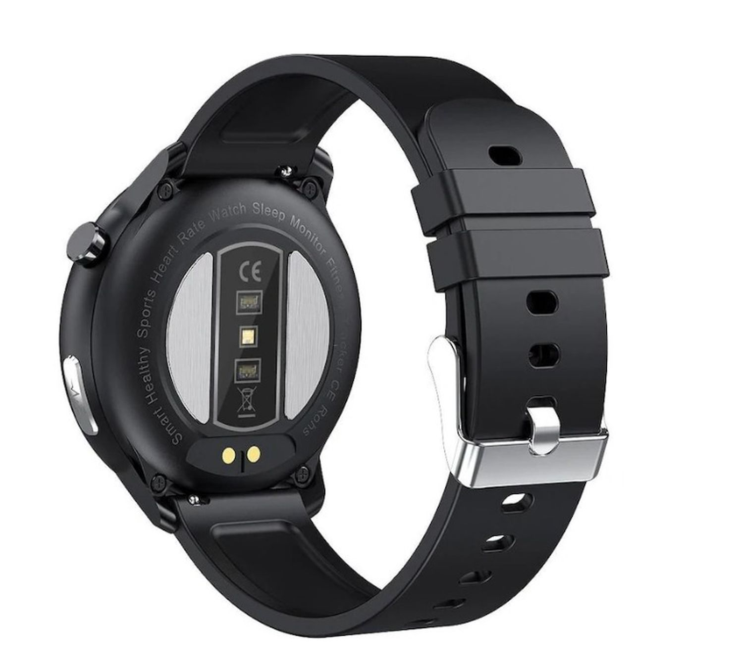 MAXCOM Schwarz HealthMaster Smartwatch Pro Silikon,