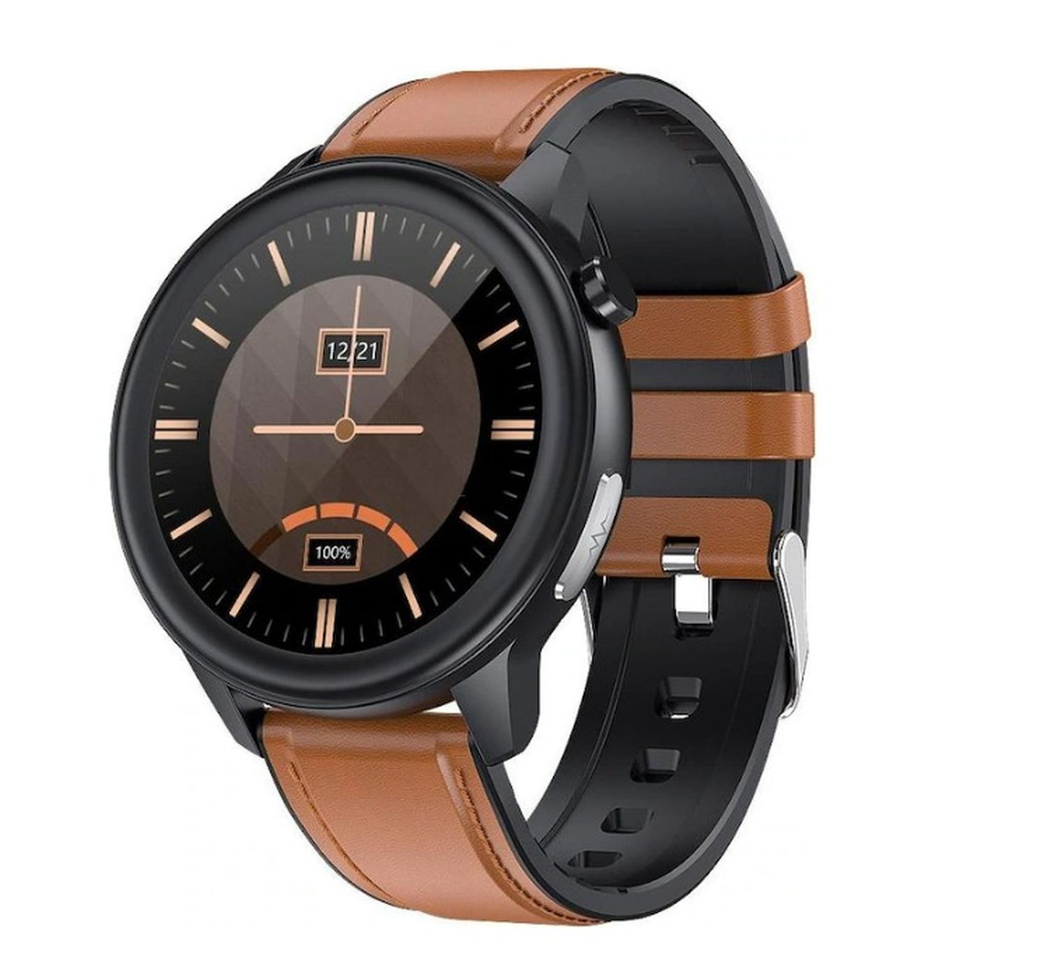 MAXCOM HealthMaster Pro Smartwatch Schwarz Silikon