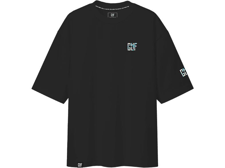 Oversize (S/M) Holografisches T-Shirt Logo