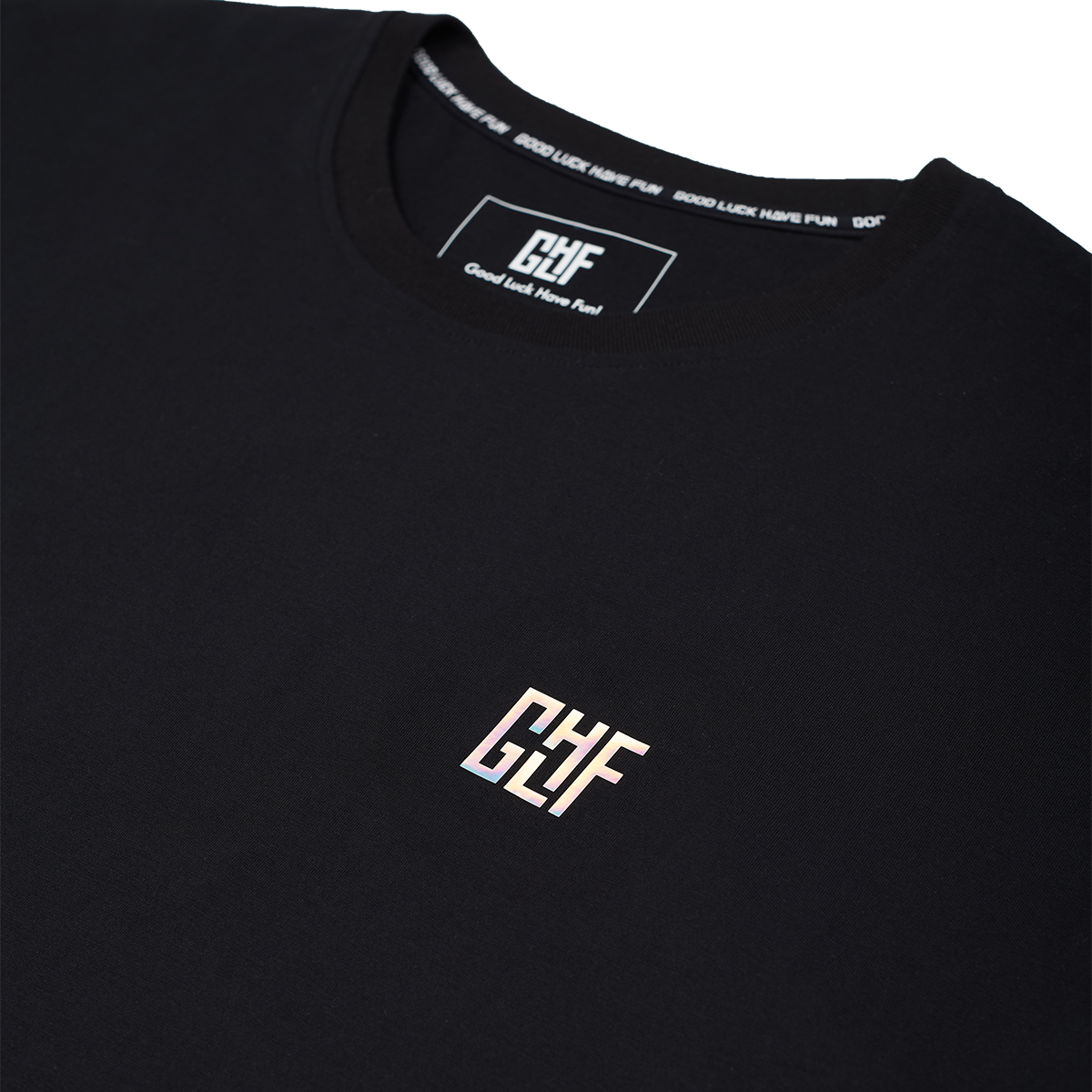 Oversize Holografisches (S/M) Logo T-Shirt