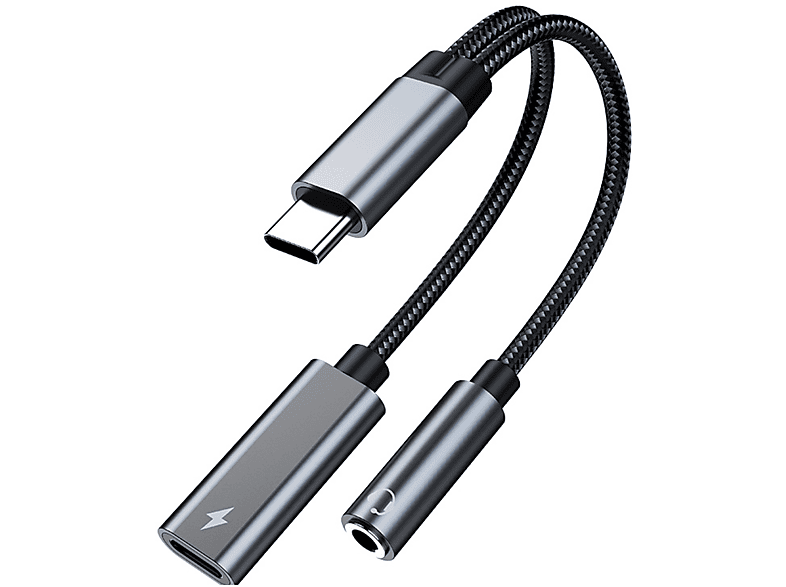 BYTELIKE typ-c auf 3,5 kopfhörer adapter laden audio kabel für tablet huawei handy adapter, Audiokabel