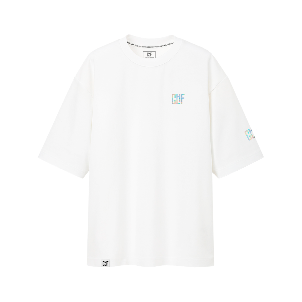 Holografisches Logo Oversize (S/M) T-shirt