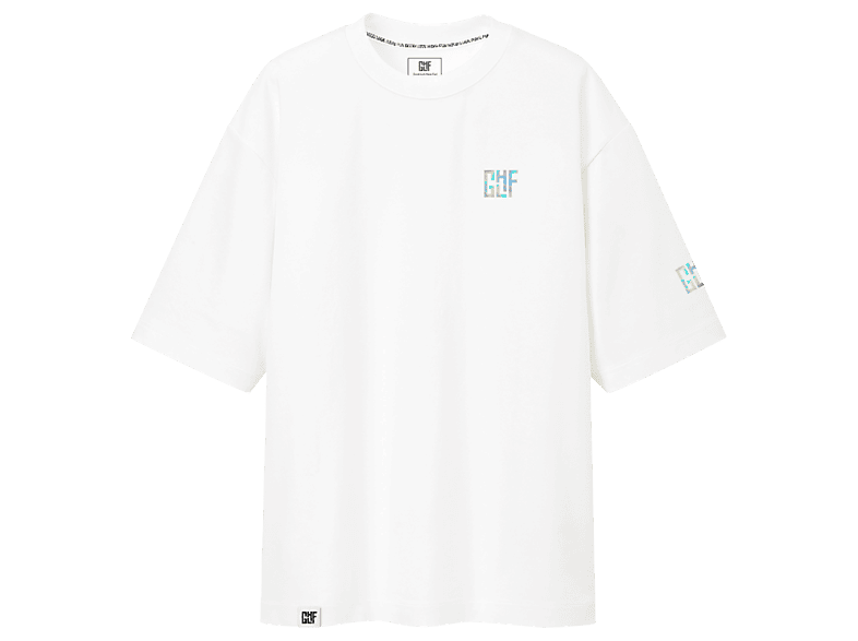 Holografisches Logo Oversize T-shirt (L/XL)