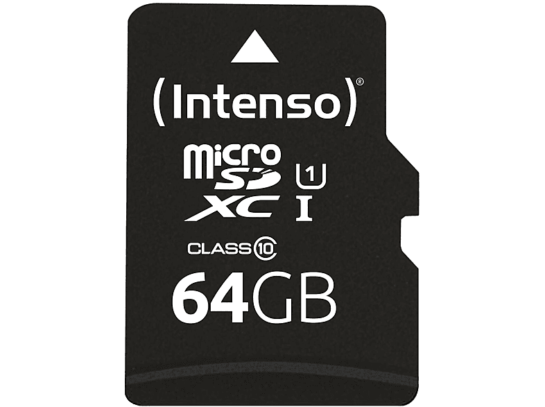 INTENSO Speicherkarte, Micro-SDXC Speicherkarte, 64 GB