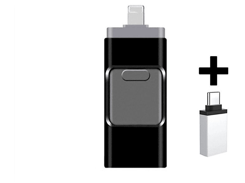 BYTELIKE OTG 4in1 Mobiltelefon USBFlashLaufwerk 256GB für Apple