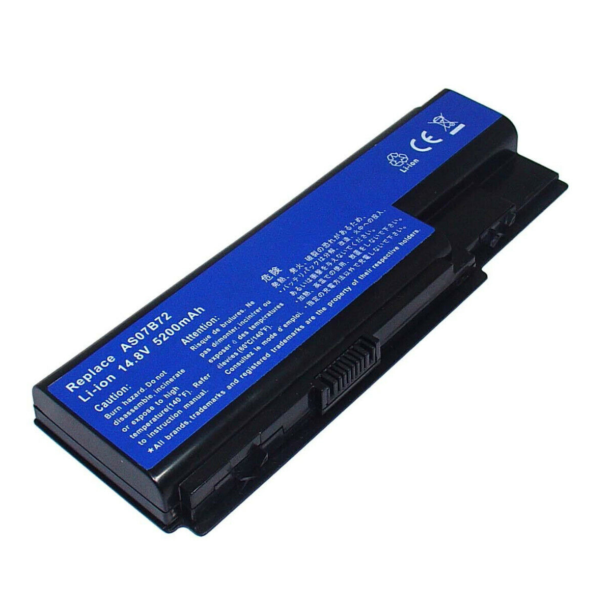 Li-Ion POWERSMART für Volt, Aspire 5200 Laptop 8930G-864G64Bn,8930Gk-944G64Bn,8930G-B48,LC.BTP00.01 mAh 14.80 Akku, Acer